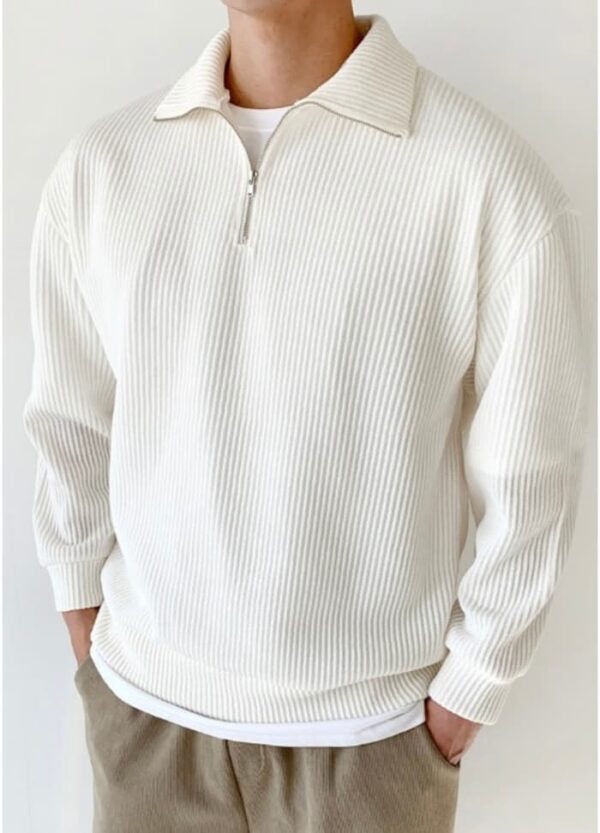 Classy old money white sweatshirt